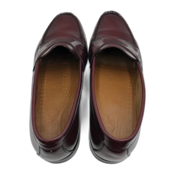 Weejuns GH Bass & Co Men's Burgundy Leather Slip On Penny Loafers 12D Preppy - Picture 10 of 12